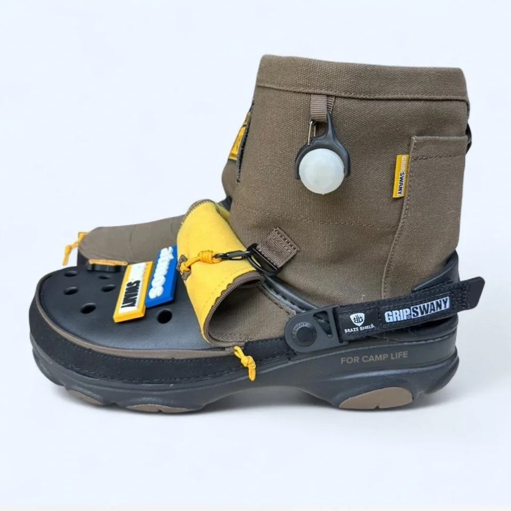 Crocs x GRIP SWANY x atmos Classic All-Terrain Clog Olive M13 Rare